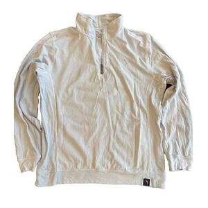 Margaritaville Sweater 1/4 Zip Pullover Mens M Ice Blue Jimmy Buffet Casual